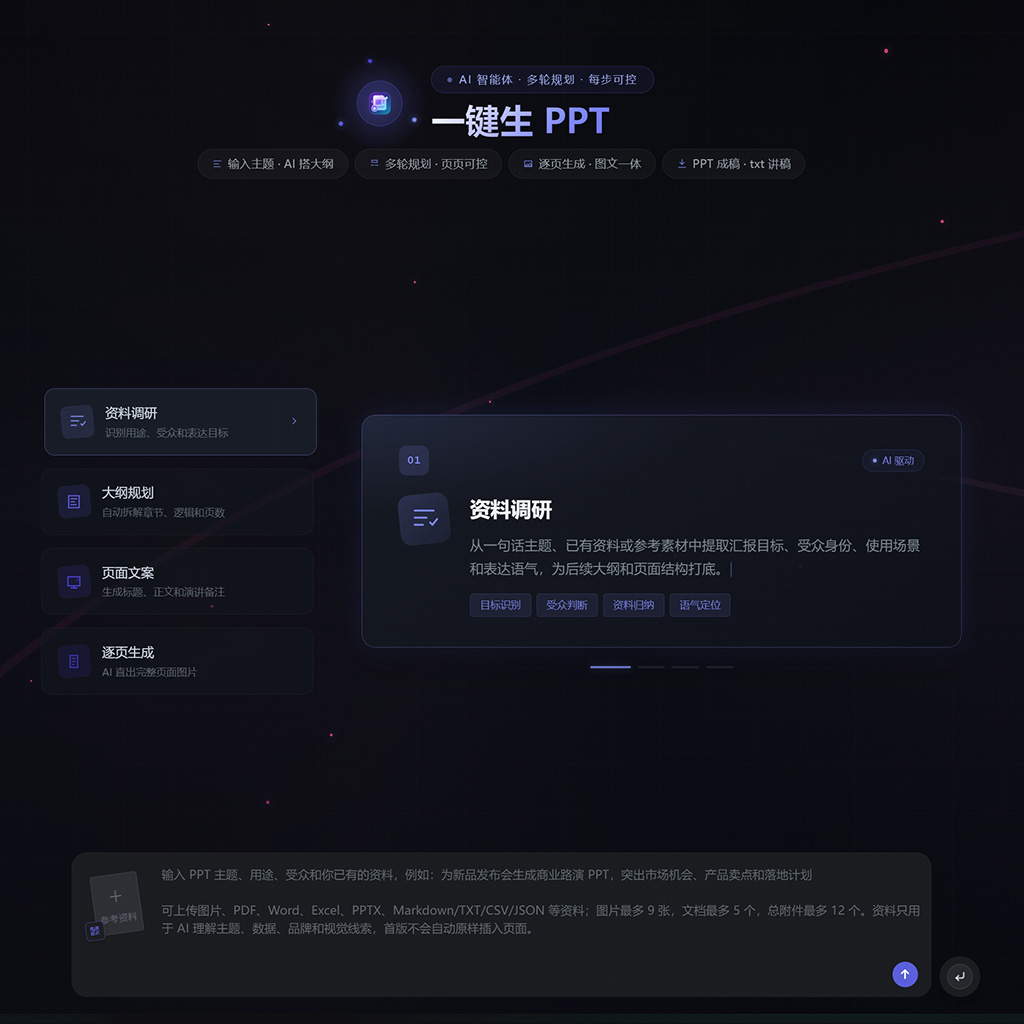 智能一键PPT模板